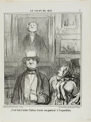 "- Het is echt heel vleiend als je portret in de Salon wordt tentoongesteld," plaat 7 uit Le Salon de 1857