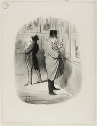 Een ware kunstliefhebber, bord 66 uit Les Bons Bourgeois