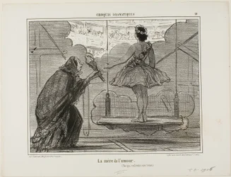 De moeder van Eros (niet te verwarren met Venus), plaat 10 uit Croquis Dramatiques