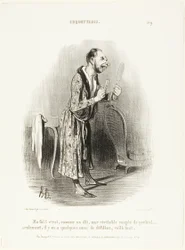 "Nou... zoals het gezegde luidt, als een echte parelsnoer, .... alleen zijn er een paar losgeraakt, dat is alles!", bord 9 van Coquetterie