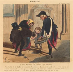 Het toekomstige monument van Napoleon bij de Invalides
