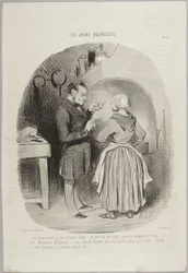 De eidooier is niet genoeg geklopt..., nummer 9 uit de serie De goede burgers uit Le Charivari
