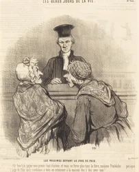 De buurvrouwen voor de vrederechter
