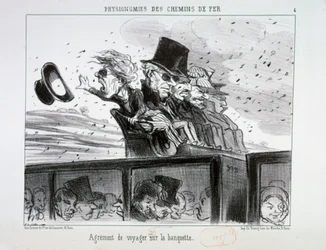 Fysiognomieën van de spoorwegen nr. 6: Het genoegen op de bank te reizen.