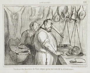 Droefheid van de slagers van Parijs...