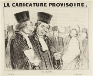 Oude schurk!..., nummer 29 uit de serie „Types Parisiens” uit La Caricature Provisoire