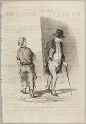 Daar is een heer die nog bezorgd moet zijn..., nummer 27 uit de serie Alles wat men wil uit Le Charivari