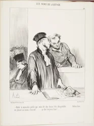 Daar is de officier van justitie die u heel onaangename dingen vertelt... probeer ten minste met één oog te huilen... dat maakt altijd een goede indruk!