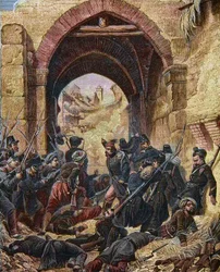 Het Beleg van Constantine Algerije in 1837 - Verovering van Constantine - Aanval op de Constantine Poort - 13 oktober