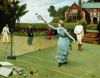 Tennisspelers, 1885