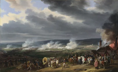 Slag bij Jemappes op 6 november 1792 tussen Oostenrijk en Frankrijk
