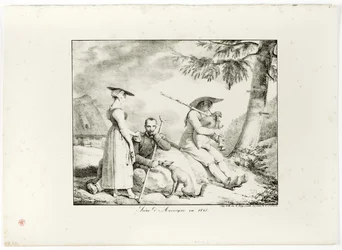 Scène uit Auvergne in 1845