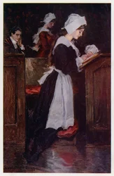 Illustratie voor Evangeline, een verhaal van Arcadie, door Henry Wadsworth Longfellow