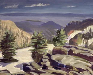 Berguitzicht, bij Lassen Volcanic National Park, 2000