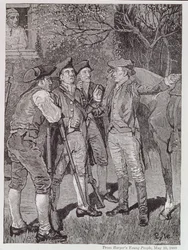 Paul Revere in Lexington, uit Harper