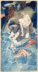De visvangst van Thor en Hymir, uit 