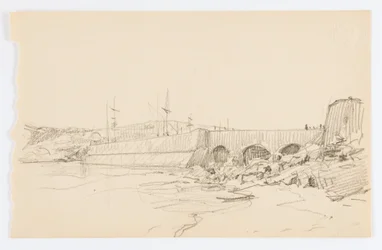 Zonder titel (Pier en strand)