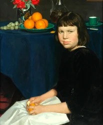 Julie met de sinaasappels