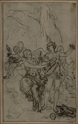 Studie: Vignet-Frontispiece voor "La Pharsale" van Lucain