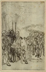 Studie voor Lucains "La Pharsale", Canto IV