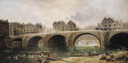 Sloop van de Huizen op de Notre-Dame Brug, c.1786