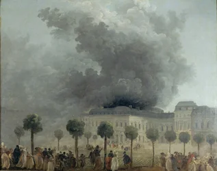 Brand in het Operahuis van het Palais-Royal, 8 juni 1781, ca. 1781