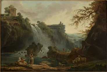 De watervallen van Tivoli, in 1776