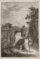Plaat Acht uit Avonden in Rome, 1763-64