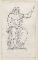 Standbeeld van Jupiter, Zittend [recto]