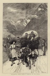 Terugkerend van Werk, een Schets in Tirol