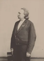 Portret van de organist en componist Edmund Kretschmer 1830-1908
