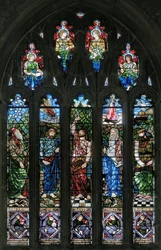 Langport, All Saints, Belham & Co, Hugh Arthur Kennedy, Abraham, Job, David, Mozes & Salomo