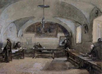 Interieur van het Kapucijnenklooster in Albano
