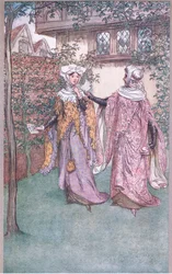 Hier is de tweelingbroer van je brief, illustratie uit The Merry Wives of Windsor, 1910