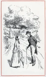 Illustratie voor "Emma" door Jane Austen