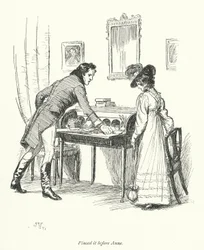 Illustratie voor Persuasion door Jane Austen (litho)