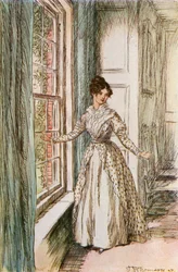 Ze draaide zich van het raam af met vreugde in haar ogen