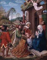 Aanbidding van de Wijzen, ca.1505 (olieverf op paneel)