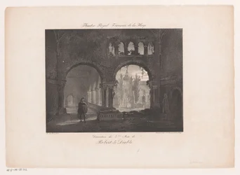 Decorstuk voor de opera Robert le diable