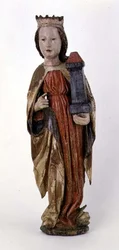 St. Barbara, uit Kassa, 1450-60
