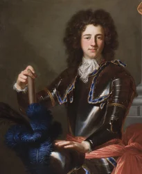Detail van portret van Henry Bentinck, later 1e Hertog van Portland, 1699