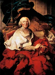 Portret van Andre-Hercule de Fleury (Lodève)