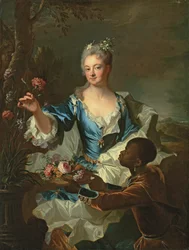 Portret van Hyacinthe-Sophie de Beschanel-Nointel, Markiezin de Louville