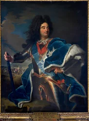 Portret van Louis Claude Hector Hertog van Villars, maarschalk van Frankrijk (1652-1734) Hij draagt de ketting van de Orde van het Gulden Vlies (1659-1743) ca. 1714