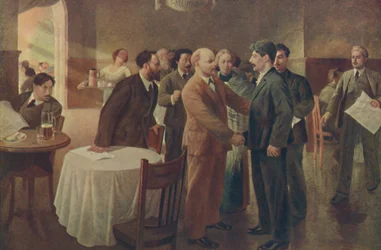 Eerste Ontmoeting van Lenin en Stalin, Tammerfors Finland, December 1905