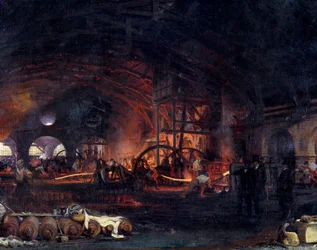 Industriële revolutie: La grande forge de Fourchambault (detail)