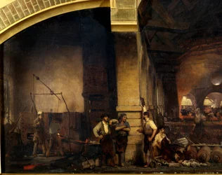 Metaalbewerking: De grote smederij van Fourchambault (detail)