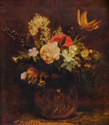 Kom met Bloemen, 1864, 1935