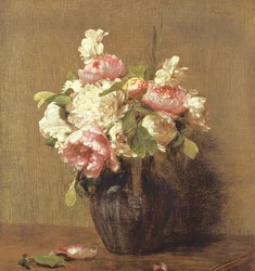 Witte en Roze Pioenen, Narcissen