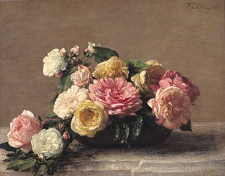 Rozen in een Schotel, 1882